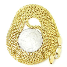 Load image into Gallery viewer, New 10K Yellow Gold 2.75mm Square link Chain Necklace fine jewelry 21.3g 28"