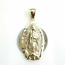 Load image into Gallery viewer, 10k gold virgin Mary Guadalupe pendant charm gift fine religious jewelry 2.8g