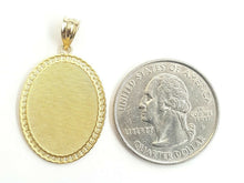 Load image into Gallery viewer, New 14k two tone gold oval saint Jude juda pendant charm religious jewelry 3g