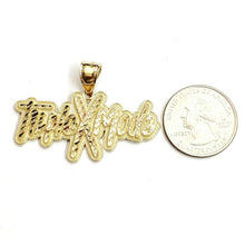 Load image into Gallery viewer, 10k yellow Gold Triple X Mode word Pendant charm diamond cut fine jewelry 7.2g