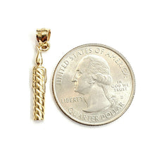 Load image into Gallery viewer, 14k solid yellow Gold candle light Love romance Pendant fine jewelry gift 1.4g