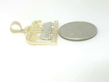 Load image into Gallery viewer, 14k two tone gold last supper pendant charm with zirconia religious jewelry 4.7g