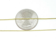 Load image into Gallery viewer, New 14K Yellow Gold 0.95mm Square Box Chain Necklace fine gift jewelry 2.9g 20"