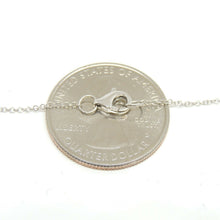 Load image into Gallery viewer, New 14k white Gold 0.18Ct real Diamond & ruby necklace gift 18" adjustable chain