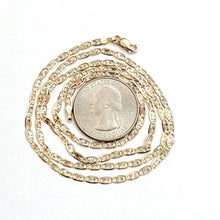 Load image into Gallery viewer, 14K tri color Gold Valentino Chain Necklace fine jewelry unisex 2.5mm 22" 4.8g