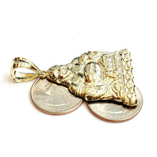 Load image into Gallery viewer, New 10k yellow gold buddha Buda Buddah pendant charm fine religious jewelry 8.9g