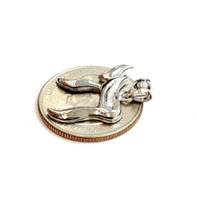 Load image into Gallery viewer, 14k white gold chai Hay Jewish kabbalah god pendant charm religious jewelry 2.4g