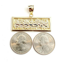 Load image into Gallery viewer, New 10k yellow gold last supper pendant charm fine gift religions jewelry 7.7g