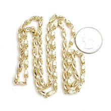Load image into Gallery viewer, 10K real yellow gold 3.9mm Turkish chain Necklace gift fine jewelry 26" 24.8g