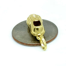 Load image into Gallery viewer, 14KT Yellow Gold Hollow 3D Classic Soccer Shoe Charm Pendant Fine Jewelry 1.5g