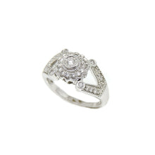 Load image into Gallery viewer, pre owned 0.40ct genuine diamond 14k White Gold Women Ring fine jewelry Size 7