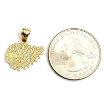 Load image into Gallery viewer, New 14k yellow Gold tiny apache chief face head Pendant gift fine jewelry 1.5g