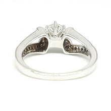 Load image into Gallery viewer, Pre-owned 0.58Ct Natural Diamond 18k White Gold Engagement Ring 6.35mm Size 5.75