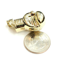 Load image into Gallery viewer, New 10k yellow Gold 3D boxing glove Pendant charm gift sport fine jewelry 11g
