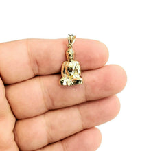 Load image into Gallery viewer, New 10k yellow gold buddha Buda Buddah pendant charm fine religious jewelry 1.9g