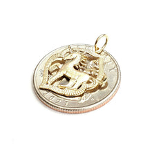 Load image into Gallery viewer, New 14k yellow gold unicorn full body pendant charm gift jewelry fine 1.2g
