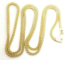 Load image into Gallery viewer, New 10K Yellow Gold 2.75mm Square link Chain Necklace fine jewelry 21.3g 28"