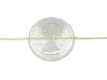 Load image into Gallery viewer, New 14K Yellow Gold 0.95mm Square Box Chain Necklace fine gift jewelry 3.7g 24"