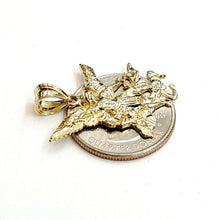 Load image into Gallery viewer, New 10k yellow gold saint Michael pendant charm fine religious gift jewelry 2.3g