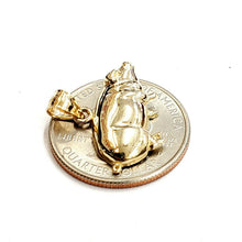 Load image into Gallery viewer, New 14k yellow Gold Pig full body animal Pendant charm fine jewelry 2.2g