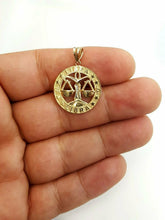 Load image into Gallery viewer, New 10k yellow Gold libra zodiac sign round Pendant charm fine gift jewelry 2.4g
