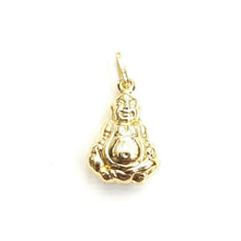 Load image into Gallery viewer, New 14k yellow gold 3D hollow buddha buda buddah pendant charm fine jewelry 1.6g
