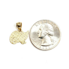 Load image into Gallery viewer, New 14k solid yellow Gold cat full body Pendant charm jewelry fine gift pet 1.1g