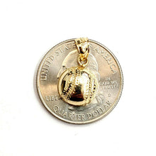 Load image into Gallery viewer, New 14k yellow Gold baseball Pendant charm sport game fine jewelry gift 2.1g