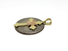 Load image into Gallery viewer, New 14k gold cross espirito Santos pendant fine religious jewelry fine gift 1.4g