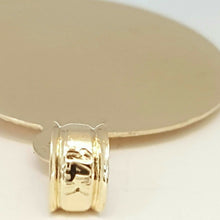 Load image into Gallery viewer, 14k tri color gold round virgin mary guadalupe pendant charm jewelry 27.3mm 4.5g