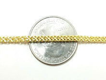 Load image into Gallery viewer, New 10K Yellow Gold 2.75mm Square link Chain Necklace fine jewelry 21.3g 28"