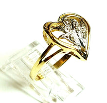 Load image into Gallery viewer, 0.04Ct Natural Diamond In 14k yellow Gold Women's heart Ring fine jewelry Size 7