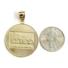 Load image into Gallery viewer, New 10k yellow gold last supper pendant charm fine gift religions jewelry 5.6g