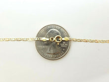 Load image into Gallery viewer, New 10K tri color gold 2mm valentino chain Necklace 2.3g fine women gift 20"