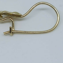 Load image into Gallery viewer, 14k multi color Gold Hollow eye drop Earrings for female fine gift jewelry 2.7g