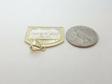 Load image into Gallery viewer, 10k two-tone gold last supper pendant charm fine gift religions jewelry 4.8g