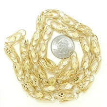 Load image into Gallery viewer, 14K yellow gold 8mm Turkish chain Necklace 28" fine gift jewelry unisex 71.8g