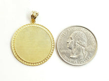 Load image into Gallery viewer, New 14k two tone gold round saint Jude juda pendant charm religious jewelry 3.7g