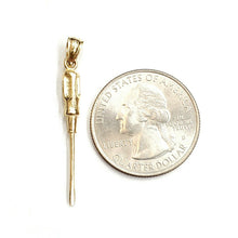 Load image into Gallery viewer, 14k Yellow Gold 3D screwdriver Pendant charm construction tool fine jewelry 1.5g