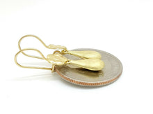 Load image into Gallery viewer, New 14k yellow Gold Hollow eye drop Earrings for female fine gift jewelry 1.2g