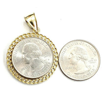 Load image into Gallery viewer, 10k yellow gold round virgin Guadalupe Pendant fine religious jewelry 1.17" 5.1g