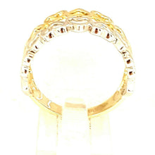 Load image into Gallery viewer, New 14k Gold woman's heart band ring two tone fine gift jewelry for women size 7