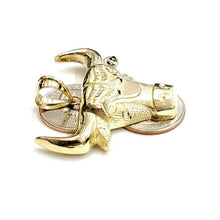 Load image into Gallery viewer, 10k yellow solid Gold Taurus bull zodiac Pendant charm gift fine jewelry 7.7g