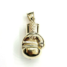 Load image into Gallery viewer, New 10k yellow Gold 3D boxing glove Pendant charm gift sport fine jewelry 11g