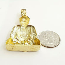 Load image into Gallery viewer, 10k yellow gold buddha buda buddah pendant charm fine religious jewelry 10.6g
