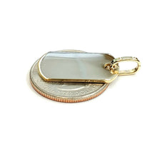 Load image into Gallery viewer, New 10k yellow Gold solid dog tag name tag Pendant charm shiny fine jewelry 4.1g
