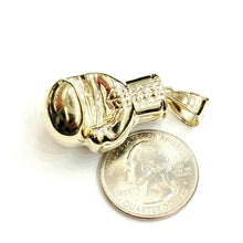 Load image into Gallery viewer, New 10k yellow Gold 3D boxing glove Pendant charm gift sport fine jewelry 11g