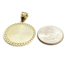 Load image into Gallery viewer, 10k yellow Gold round Goat Pendant charm diamond cut animal fine jewelry 5g