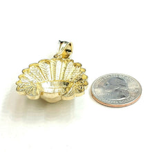 Load image into Gallery viewer, New 10k yellow solid Gold Indian face head Pendant fine gift jewelry 1.50" 7.8g