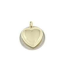 Load image into Gallery viewer, New 14k yellow Gold shiny 3D Heart pendant charm fine gift jewelry for women 3g